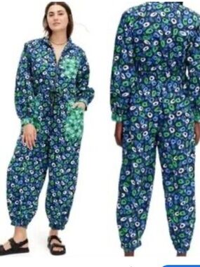 Diane von Furstenberg for Target Jazz Dot Sports Jumpsuit XXS oversized